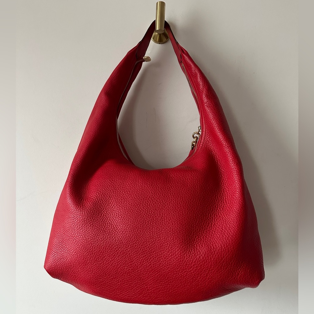 Gucci Gucci Red Pebbled Leather Large Soho Hobo Bag - Picture 4 of 17